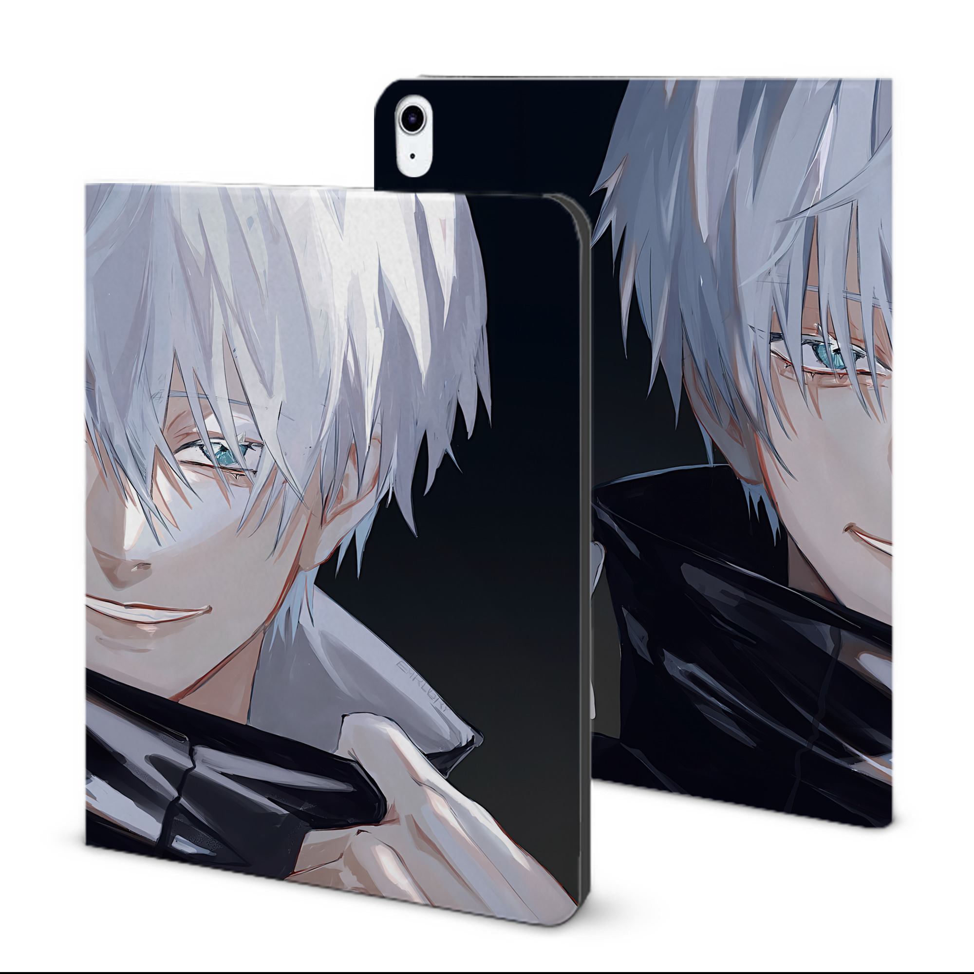 （画像用） 呪術廻戦 Jujutsu Kaisen IPad ケース ブック型 PUレザー TPU 耐衝撃 軽量 薄型 ペン収納なし 全面保護 IPad 各モデル対応